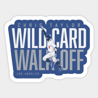 Chris Taylor Wild Card Walk-Off Sticker